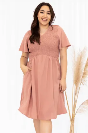 Flirty Gaze Dress, Mauve