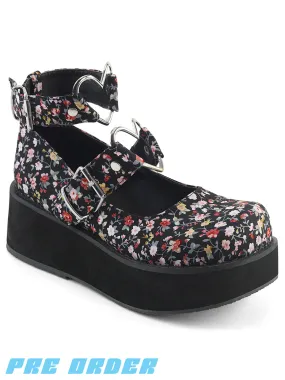 Floral Demonia Sprite-02 Shoes - Pre Order