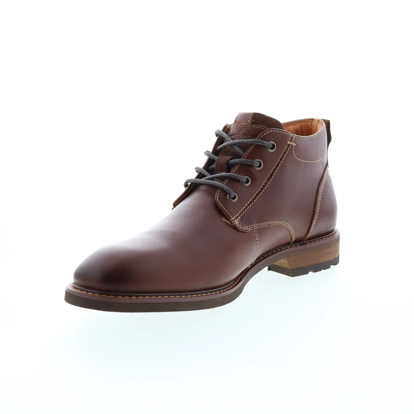 Florsheim men's brown leather lace-up chukka boots