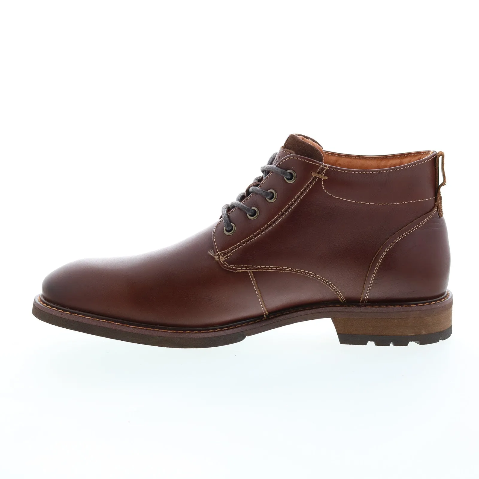 Florsheim men's brown leather lace-up chukka boots