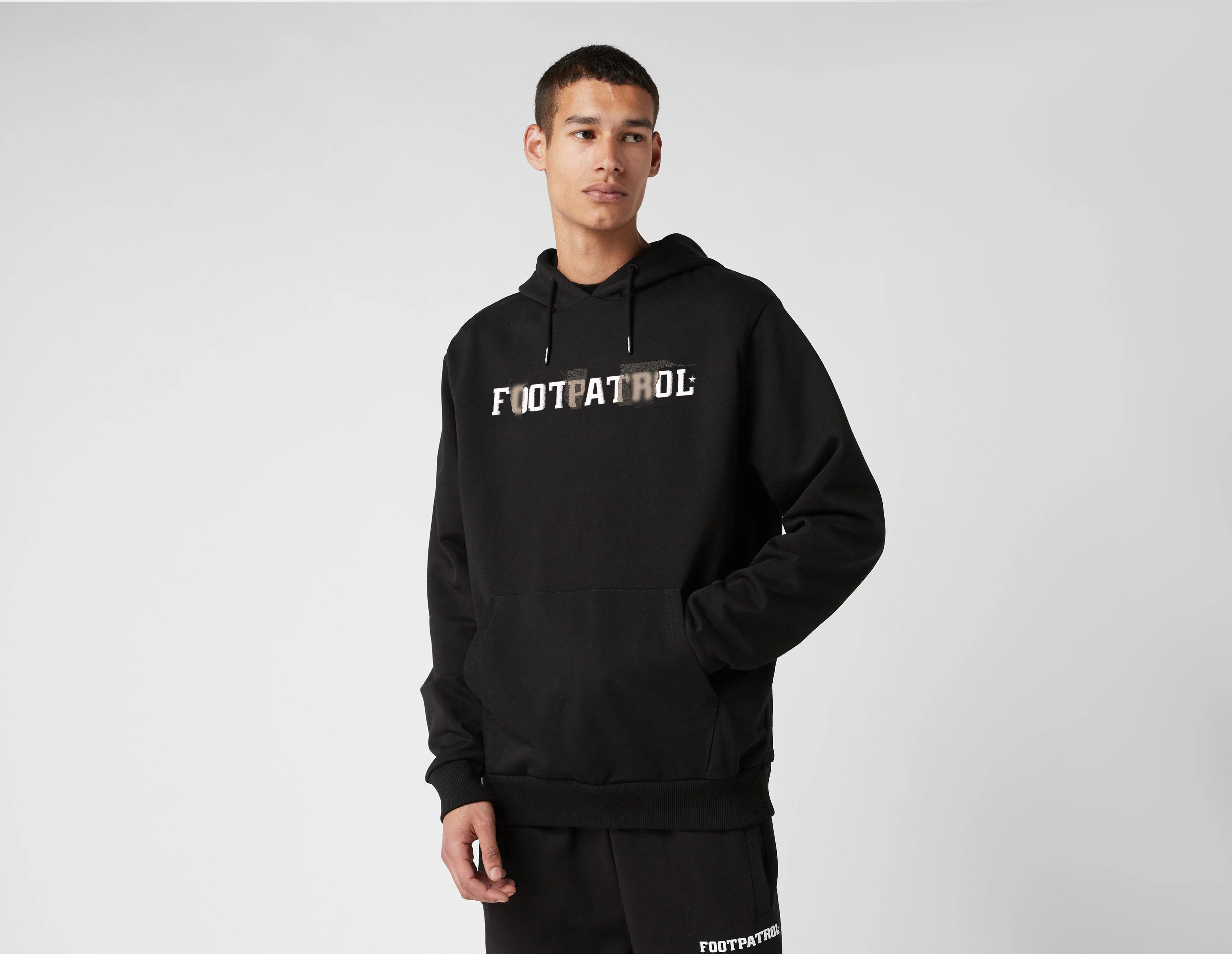 Black Footpatrol Hood Letters