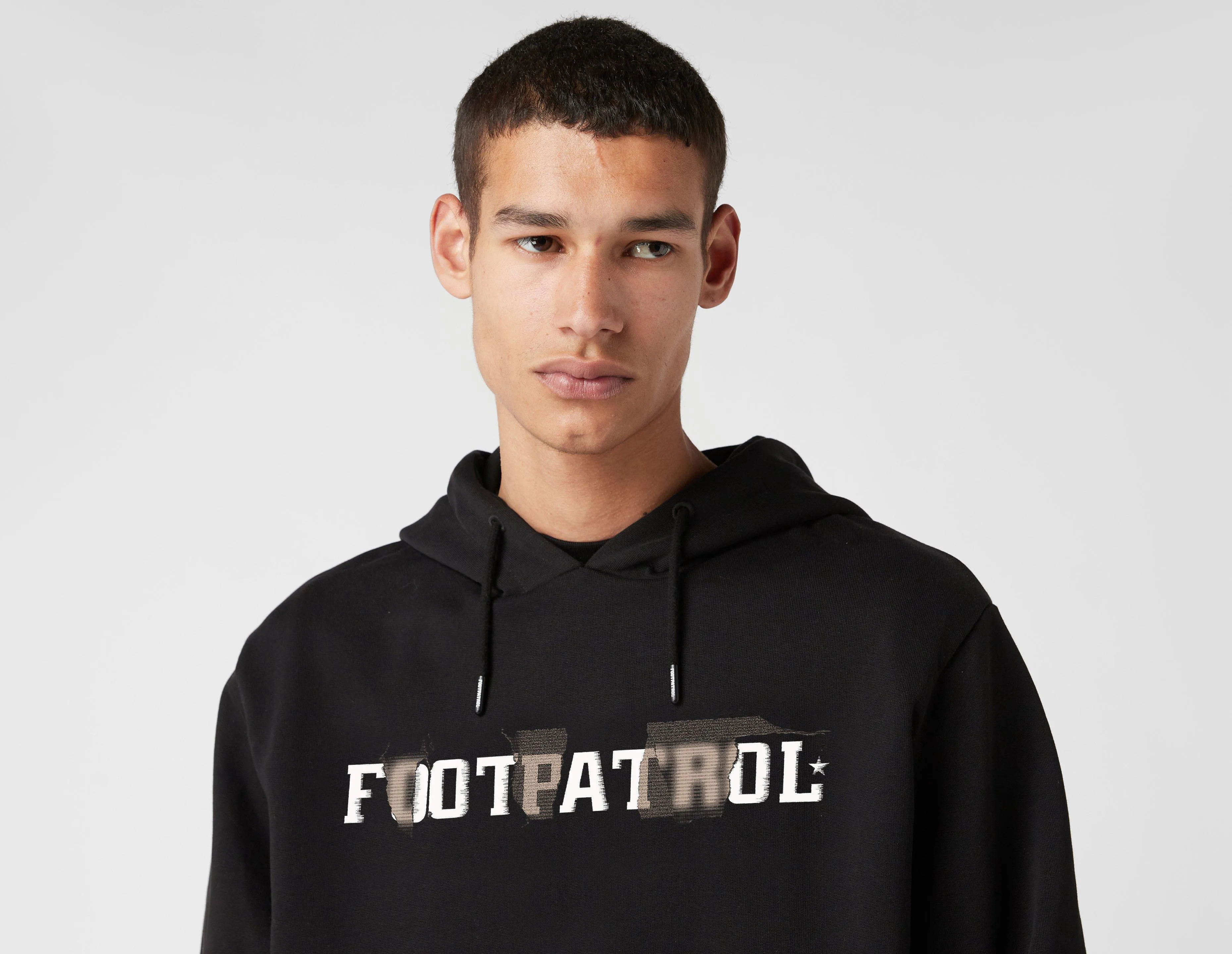 Black Footpatrol Hood Letters