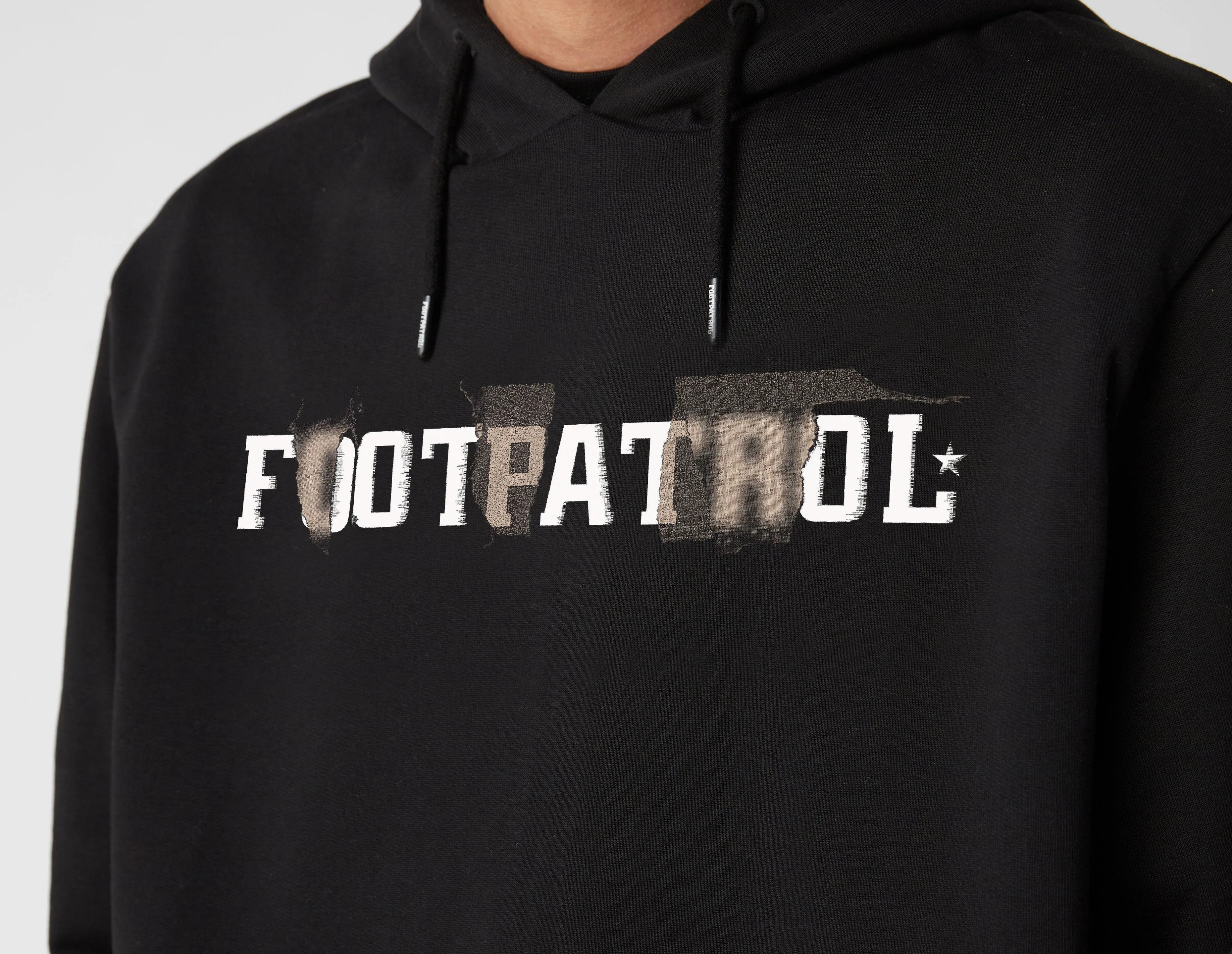 Black Footpatrol Hood Letters