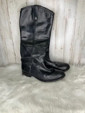 Frye Black Leather Boots Size 8