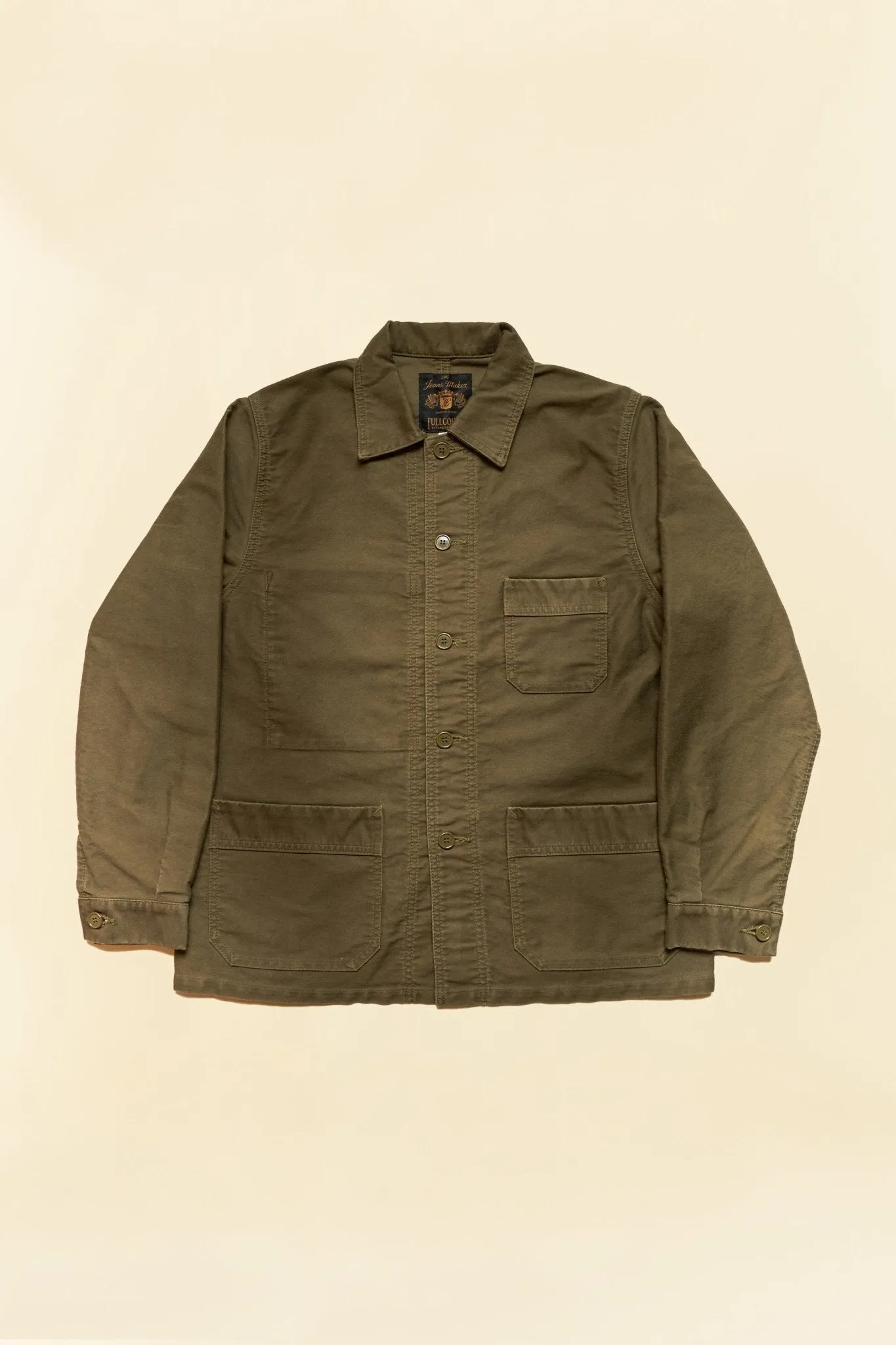 Fullcount French Moleskin Work Jacket - Olive