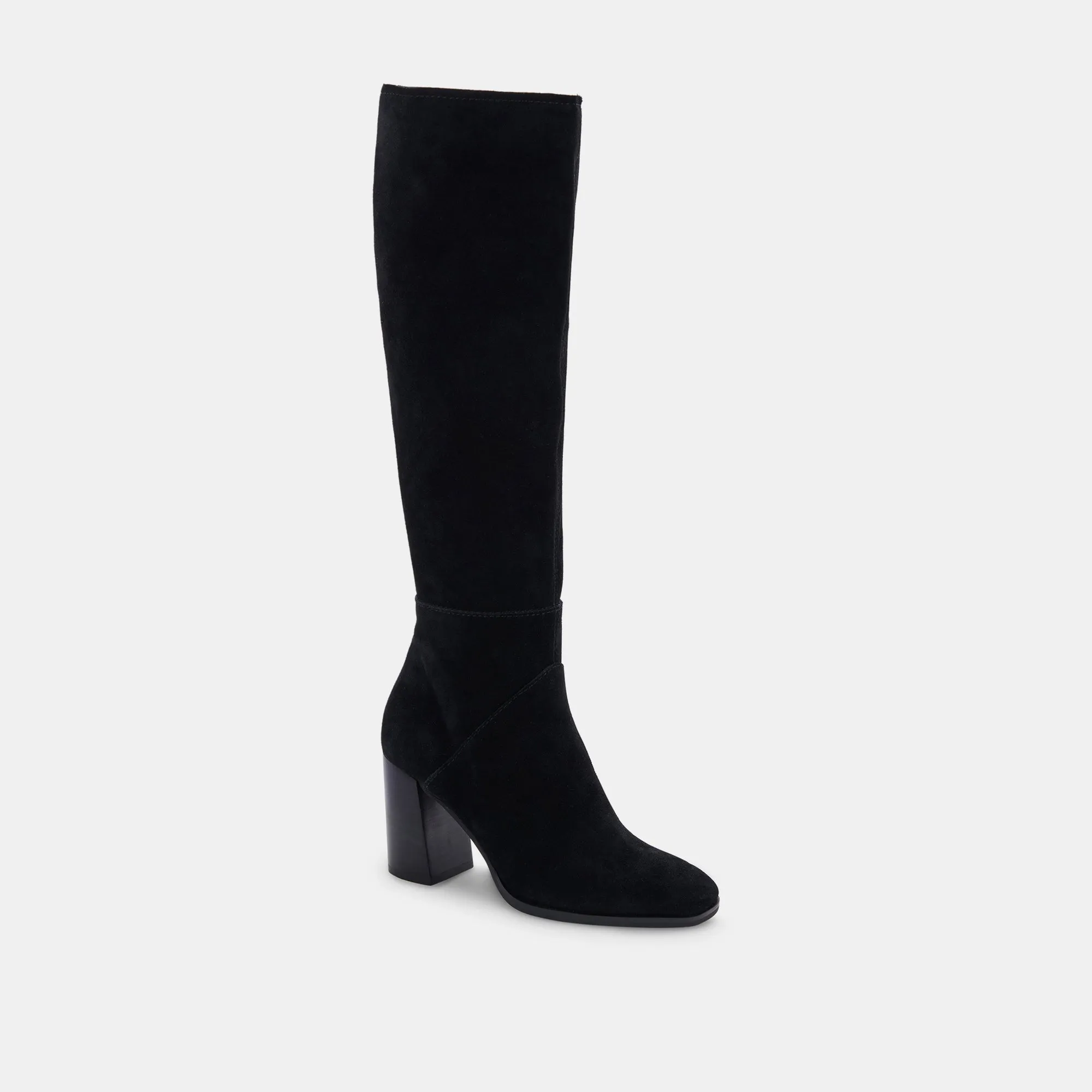 Fynn Black Suede Boots