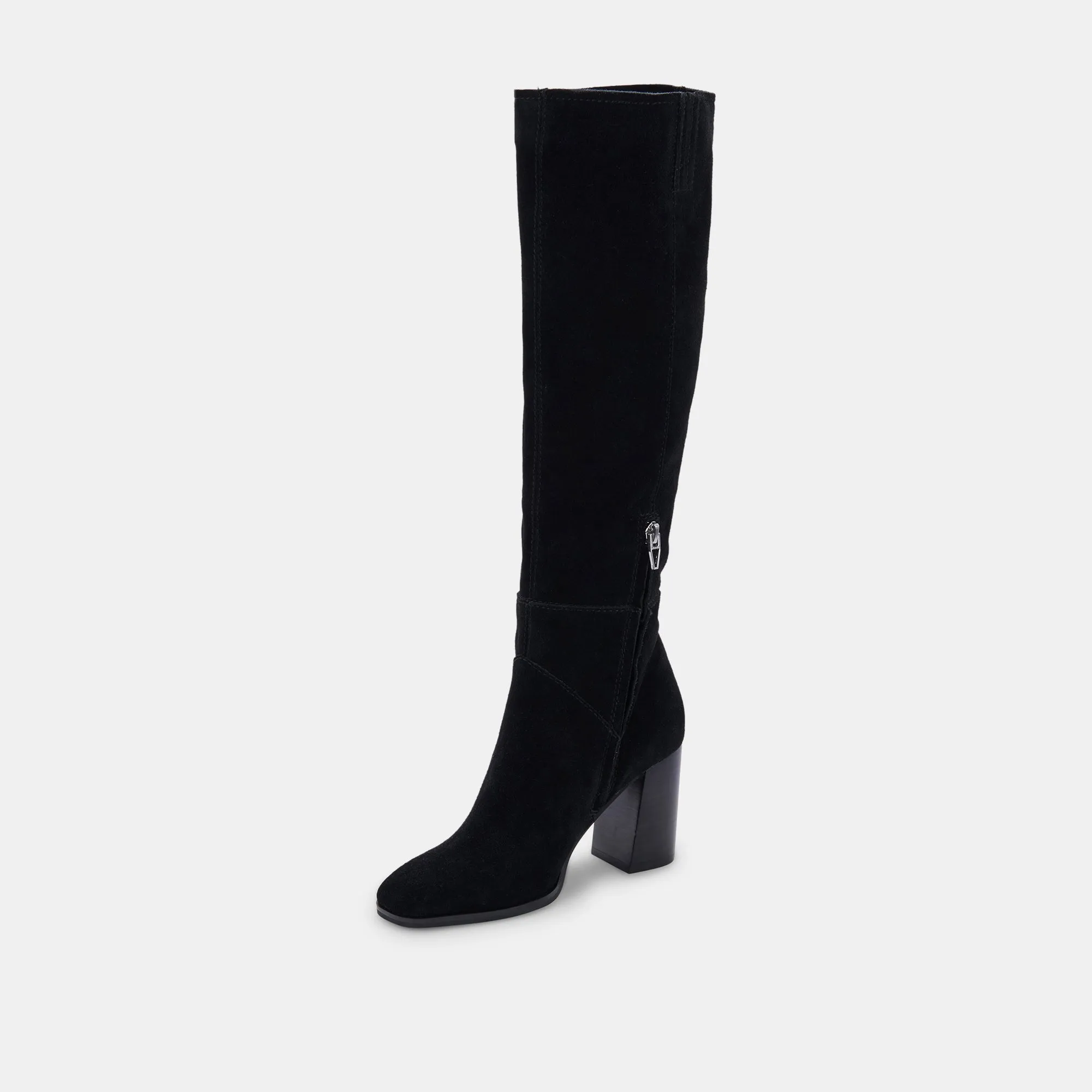 Fynn Black Suede Boots