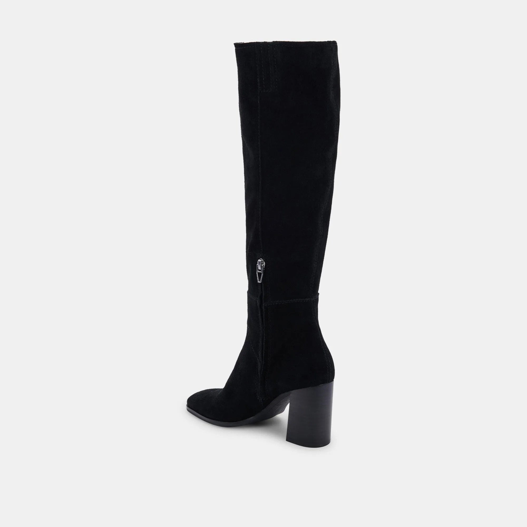 Fynn Black Suede Boots