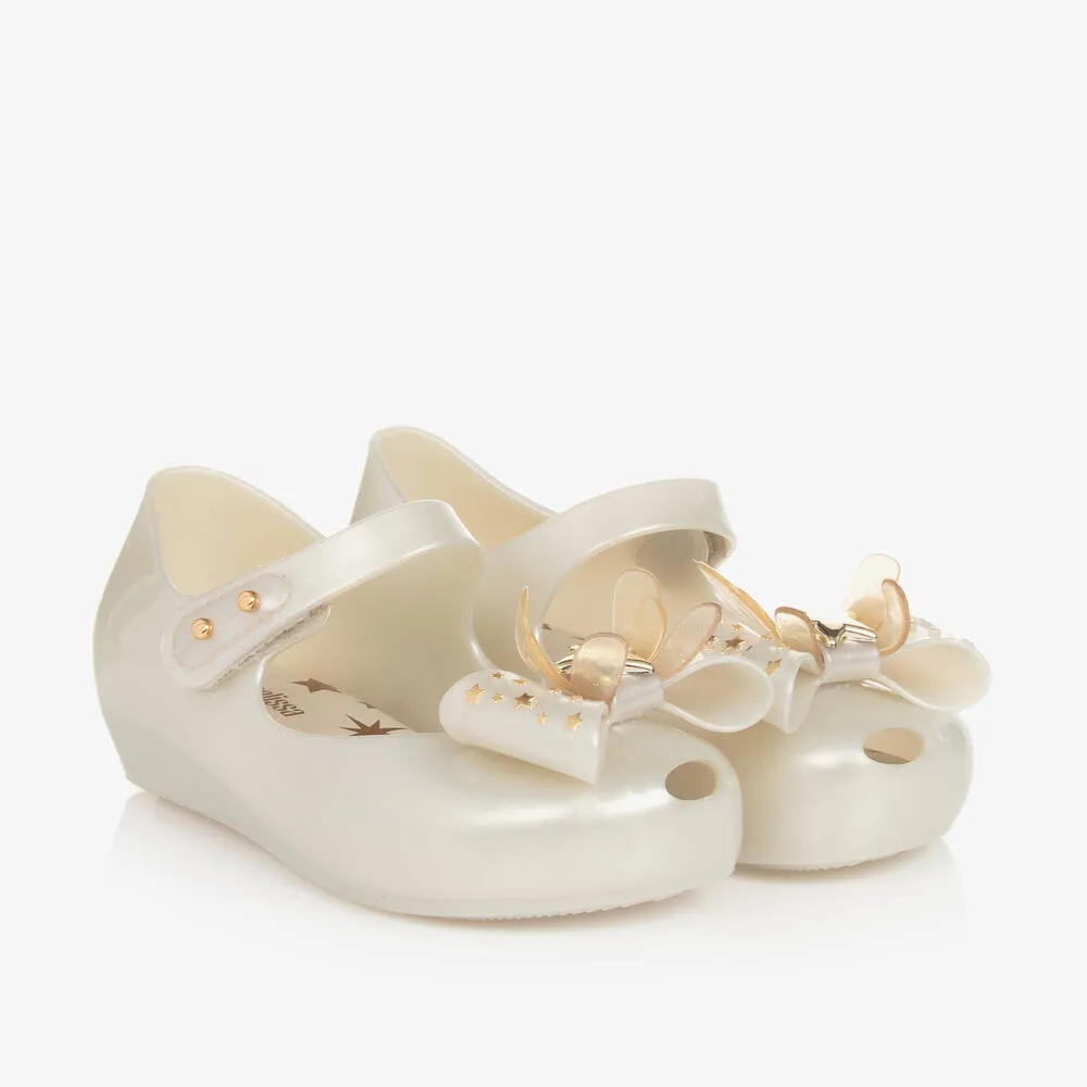 Girls Ivory Jelly Pumps 