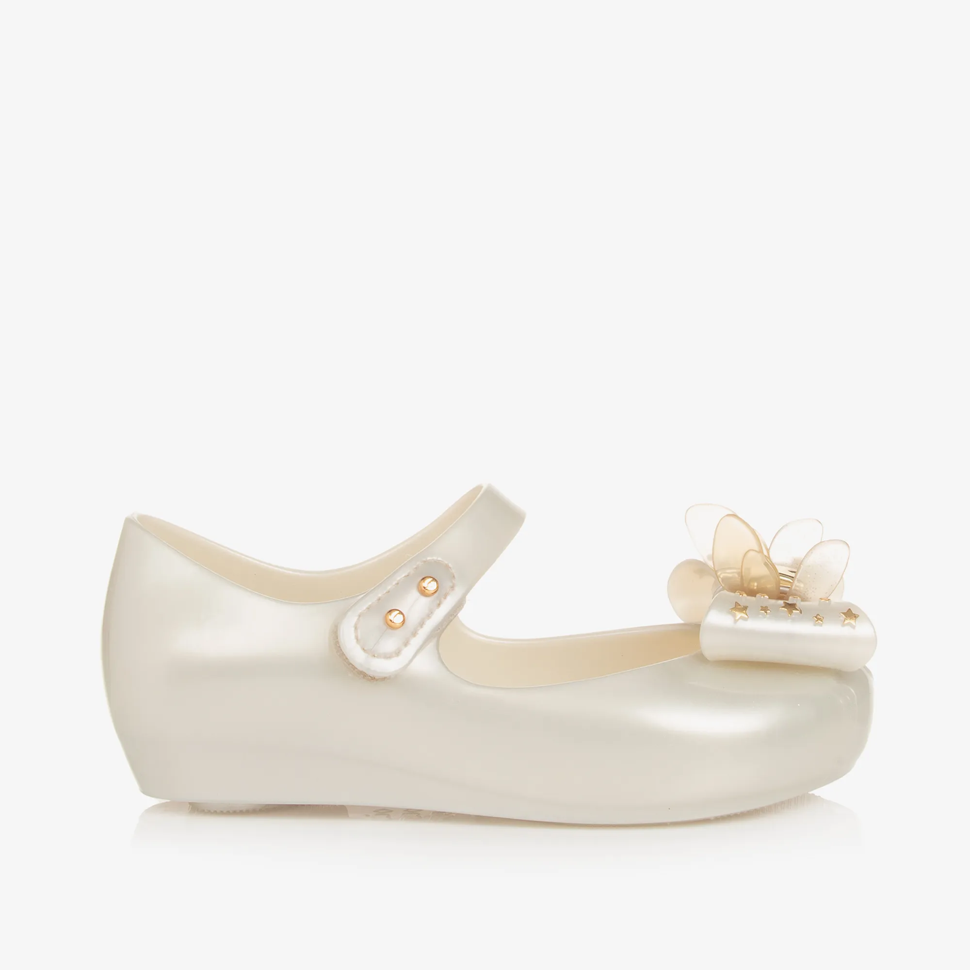 Girls Ivory Jelly Pumps 