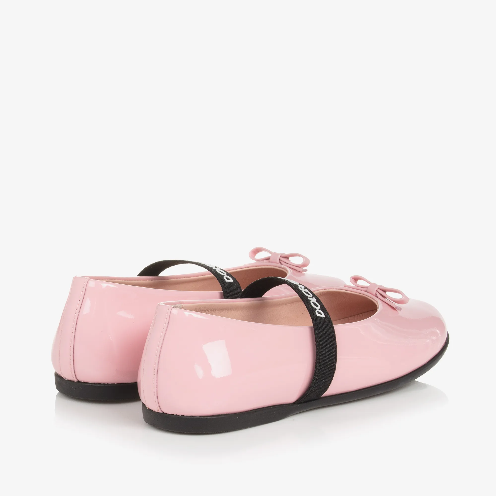 Girls Pink Patent Leather Pumps