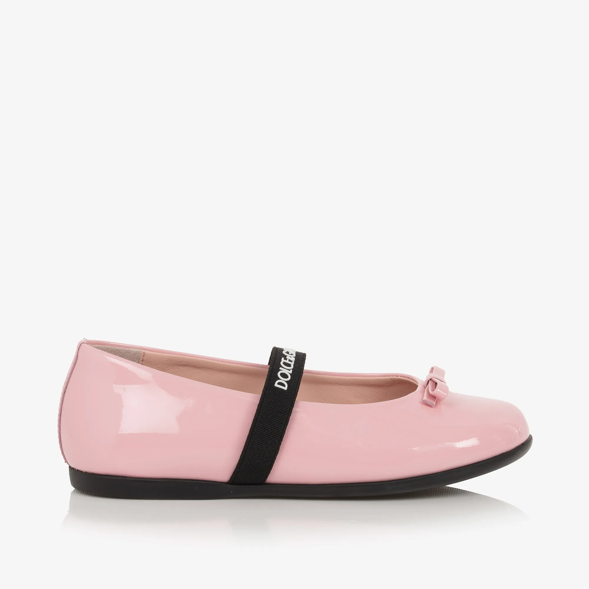 Girls Pink Patent Leather Pumps