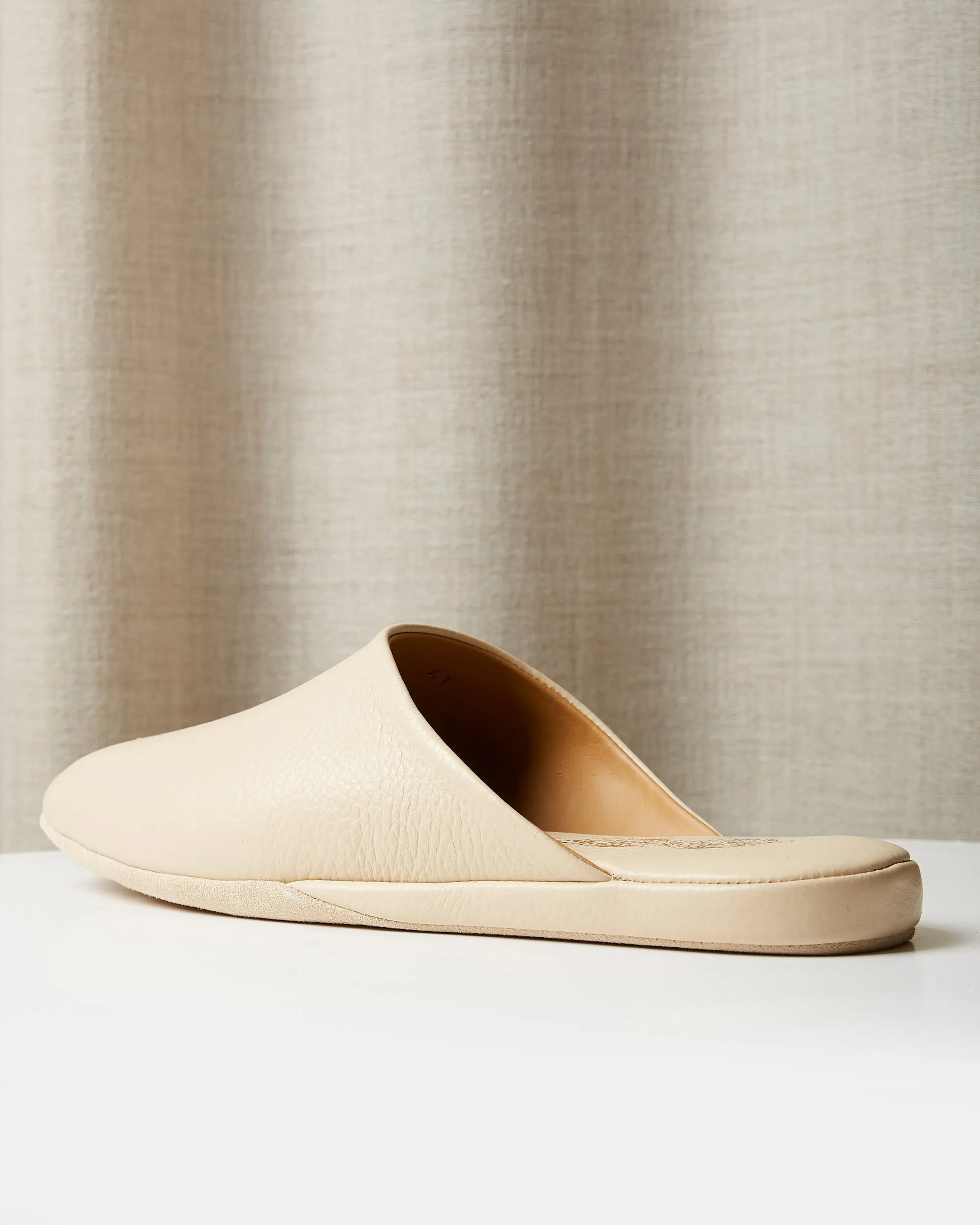 Globetrotter Glide Mules in Moonlit Ivory