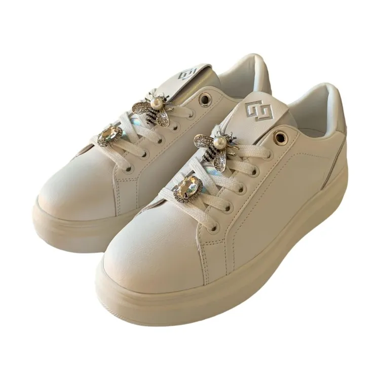 Silver White Women's Sneakers by Gold & Gold