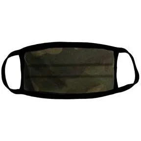 Green Camouflage Kids Face Mask