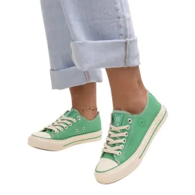 Green sneakers Big Star NN274268