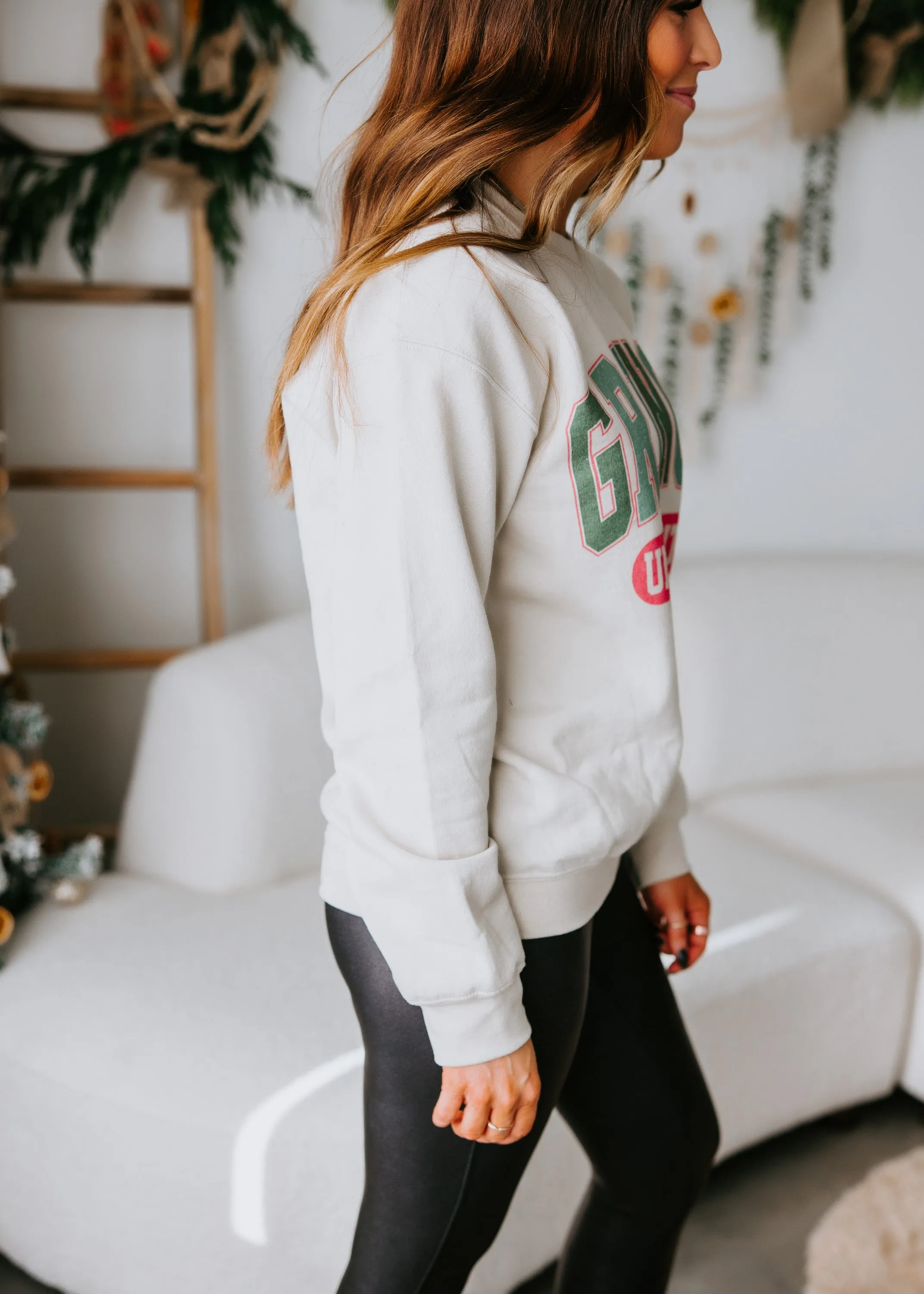 Grinch University Graphic Sweatshirt