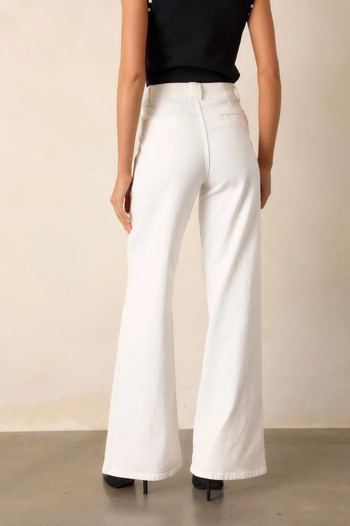 Hazy Days White Wide Leg Jeans (RESTOCK ETA JANUARY)