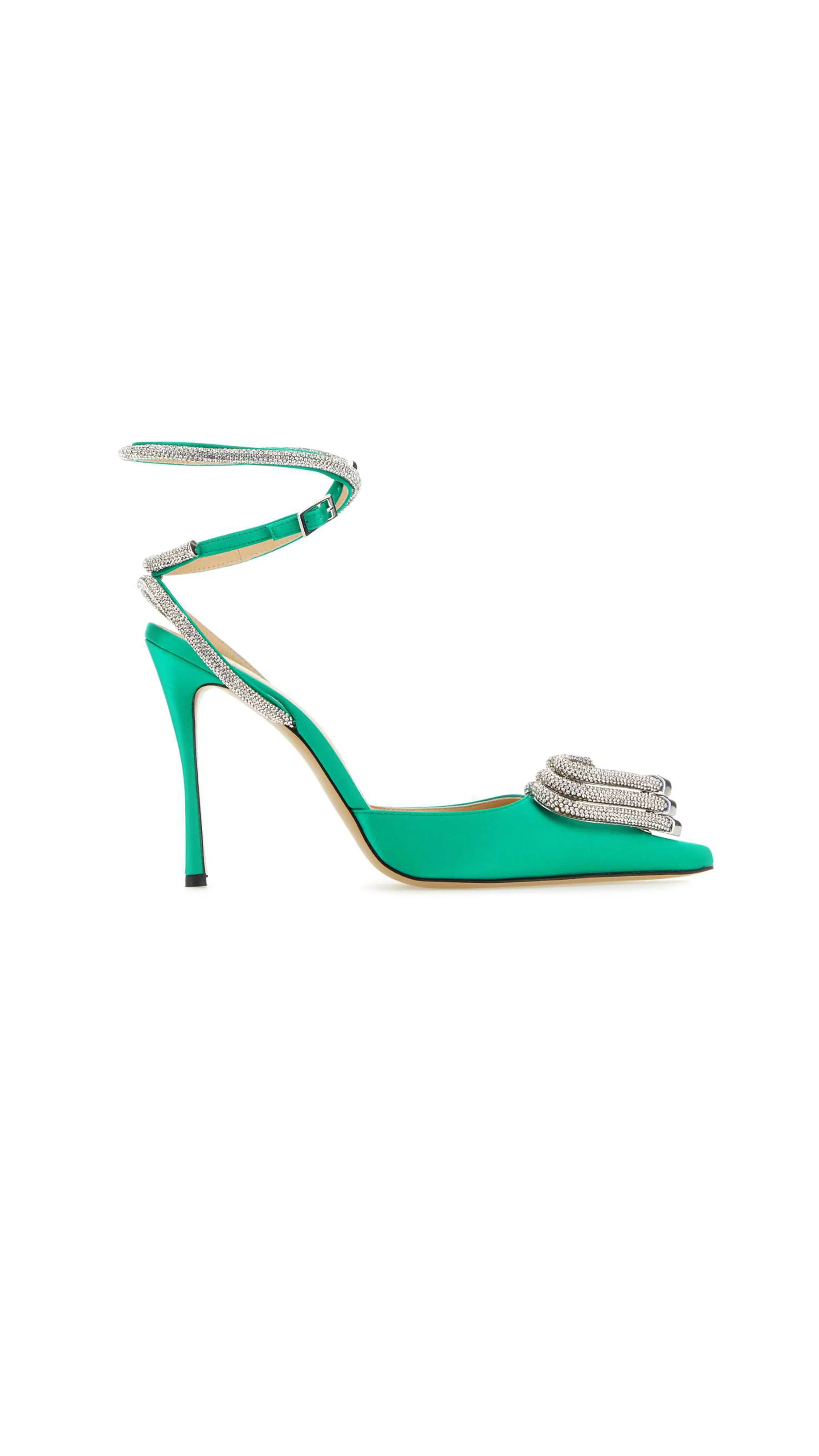 Heart Pointed Toe Pumps - Mint Green