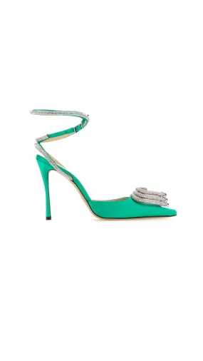 Heart Pointed Toe Pumps - Mint Green