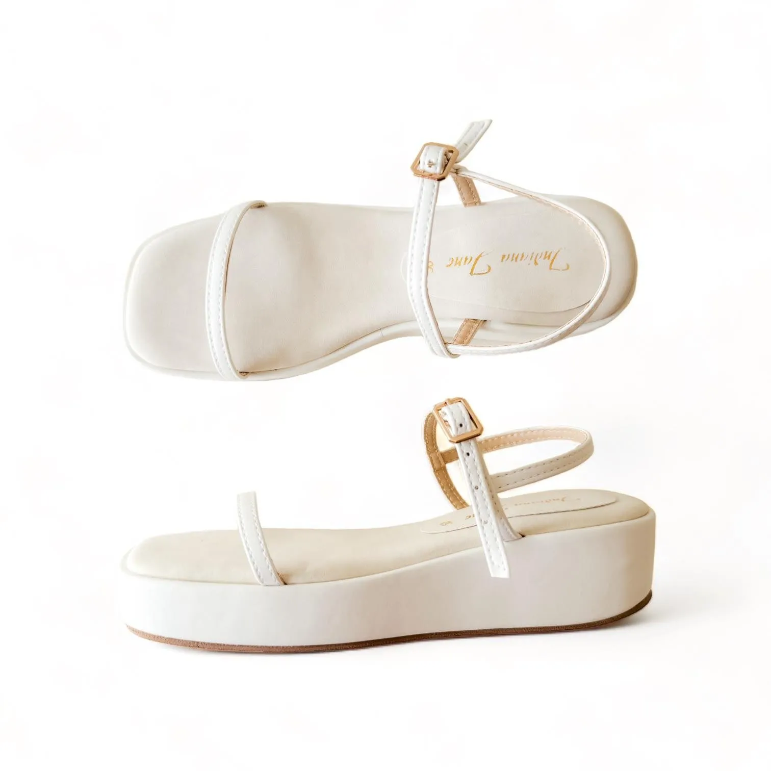 White Platform Sandals