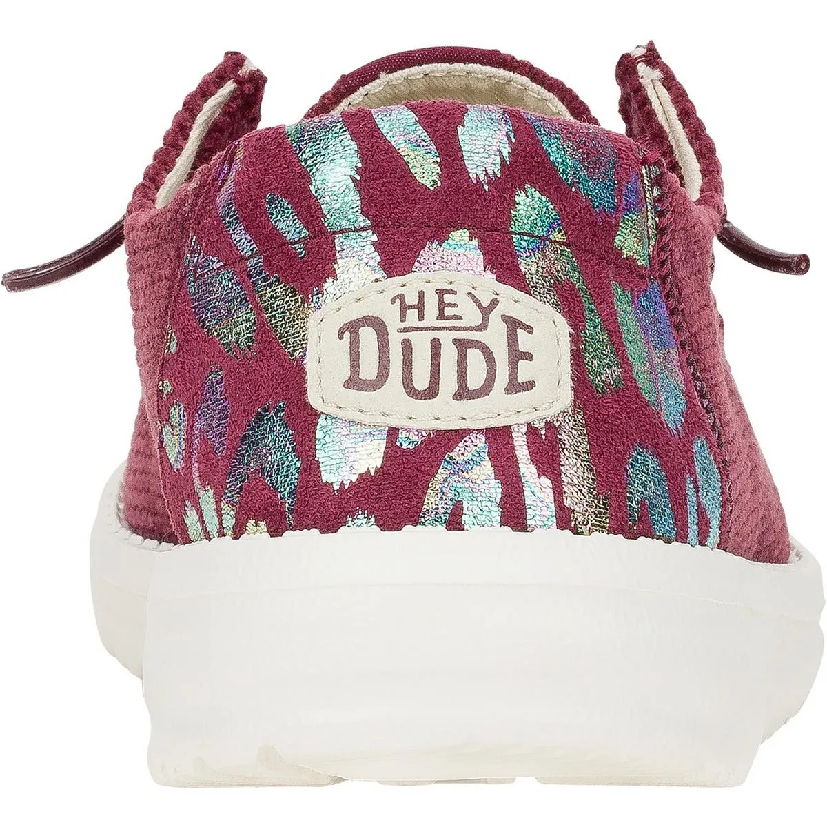 HEYDUDE Wendy Corduroy Leo Shoes Burgundy