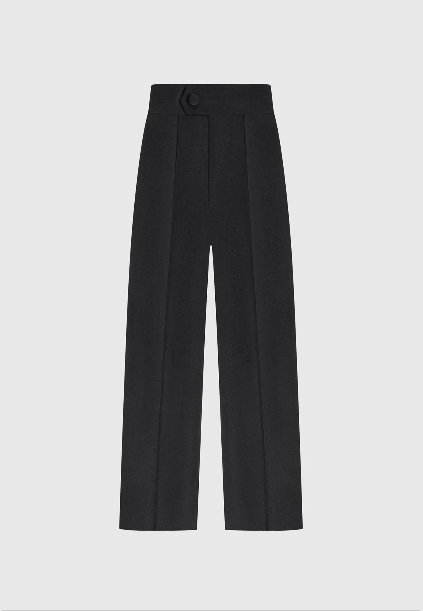 High Waisted Tailored Trousers - Black