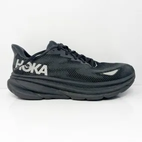 Hoka One One Mens Clifton 9 GTX 1141470 BBLC Black Running Shoes Sneakers Sz 10D