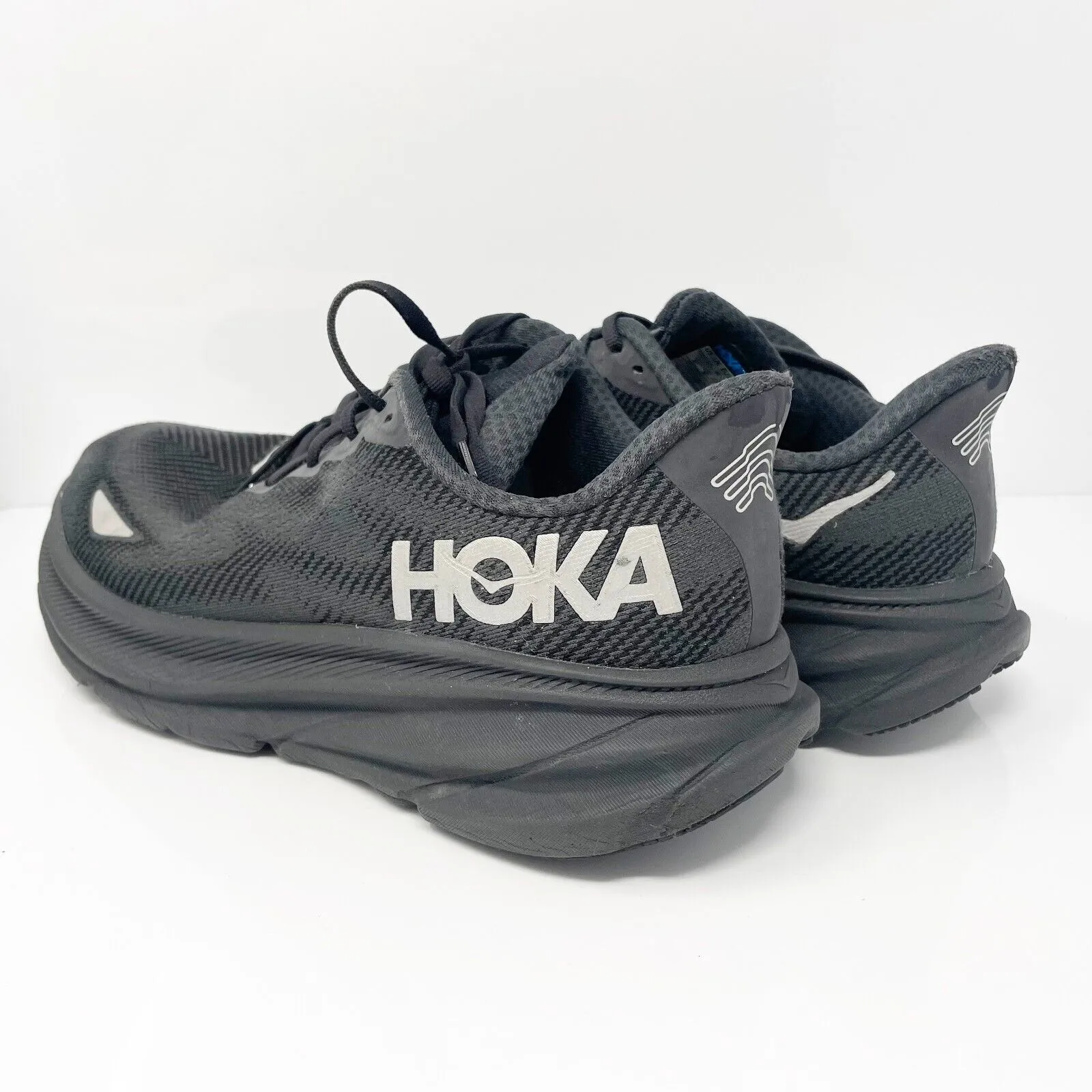 Hoka One One Mens Clifton 9 GTX 1141470 BBLC Black Running Shoes Sneakers Sz 10D