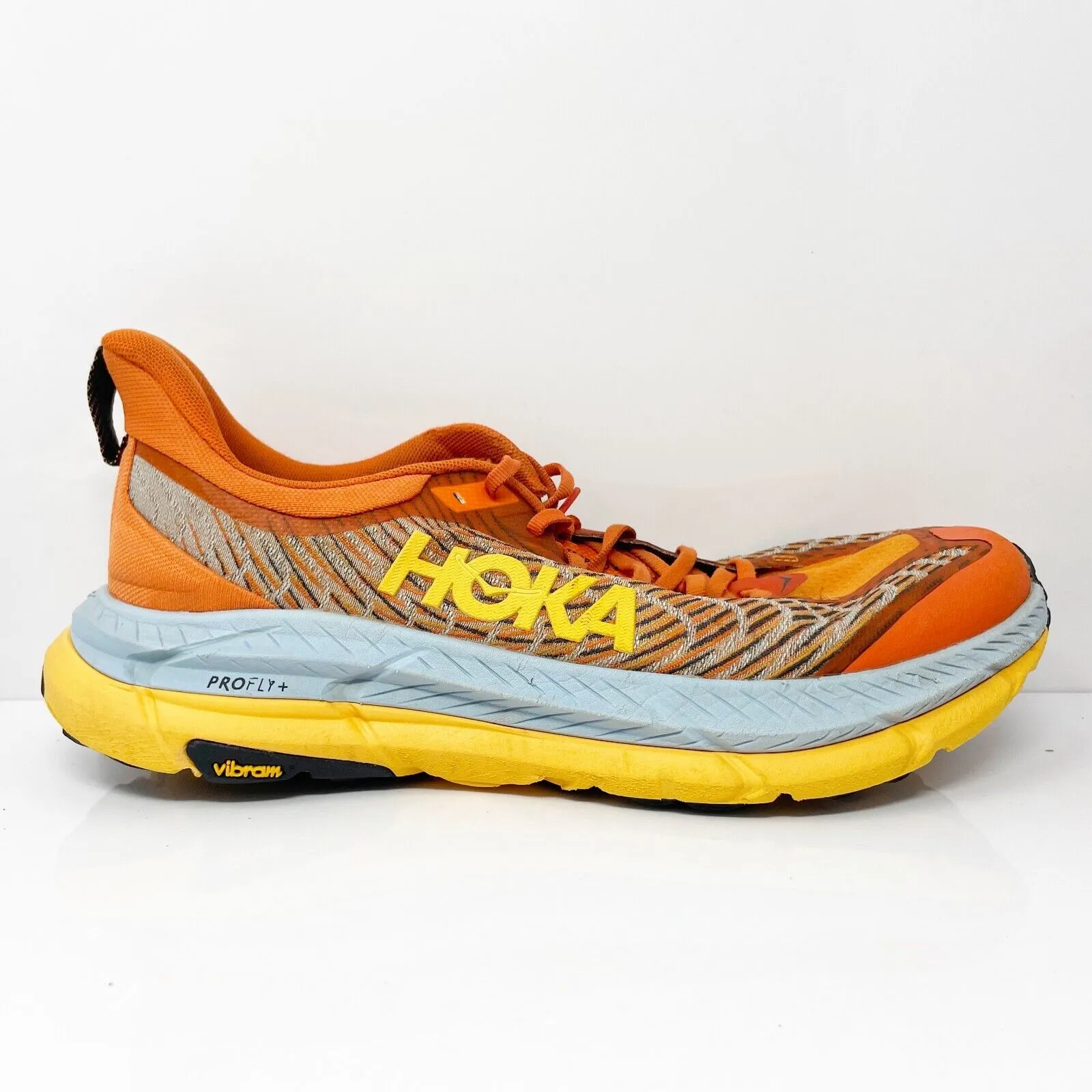 Hoka One One Mens Mafate Speed 4 1129930 Orange Running Shoes Sneakers Sz 10.5 D