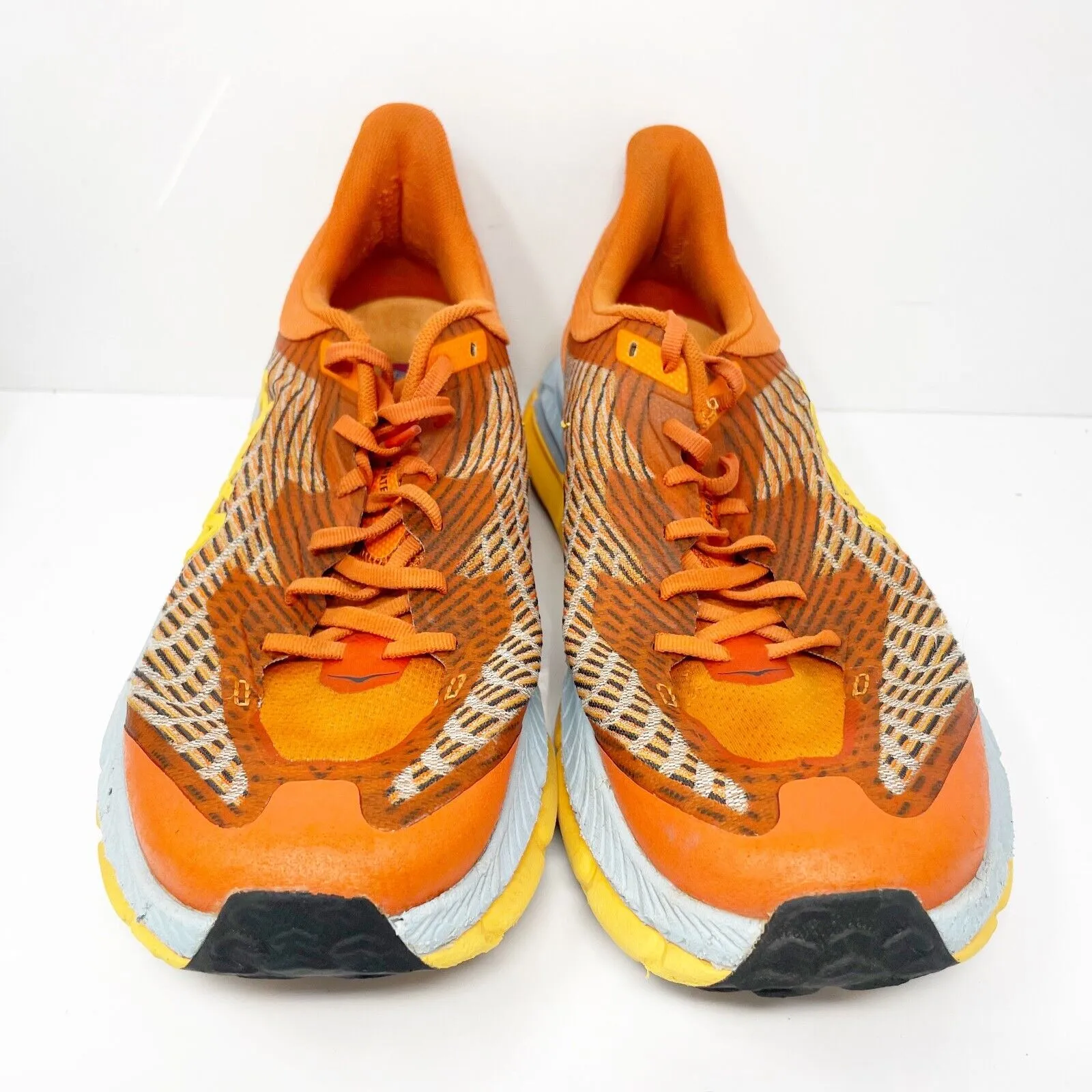 Hoka One One Mens Mafate Speed 4 1129930 Orange Running Shoes Sneakers Sz 10.5 D