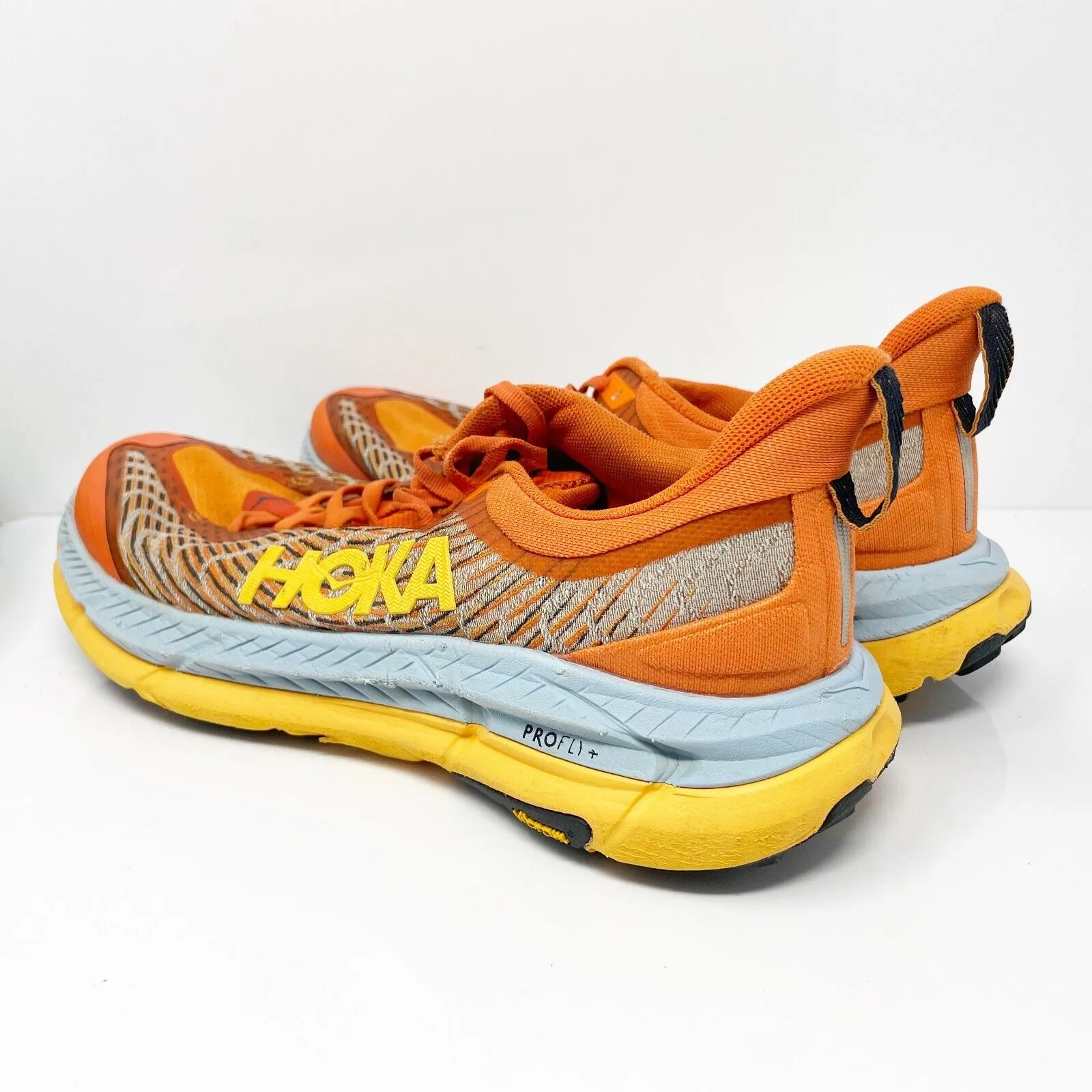 Hoka One One Mens Mafate Speed 4 1129930 Orange Running Shoes Sneakers Sz 10.5 D