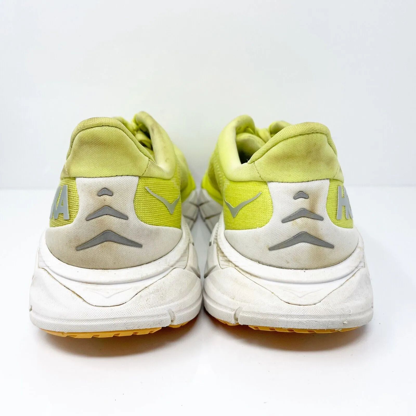 Hoka One One Womens Arahi 6 1123195 CGWHT Yellow Running Shoes Sneakers Size 9 B