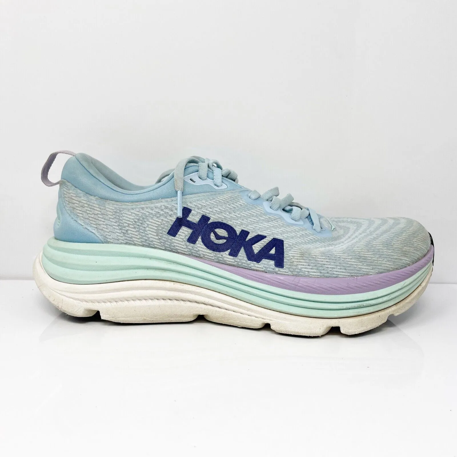 Hoka One One Womens Gaviota 5 1134235 ABSO Blue Running Shoes Sneakers Sz 9.5 B