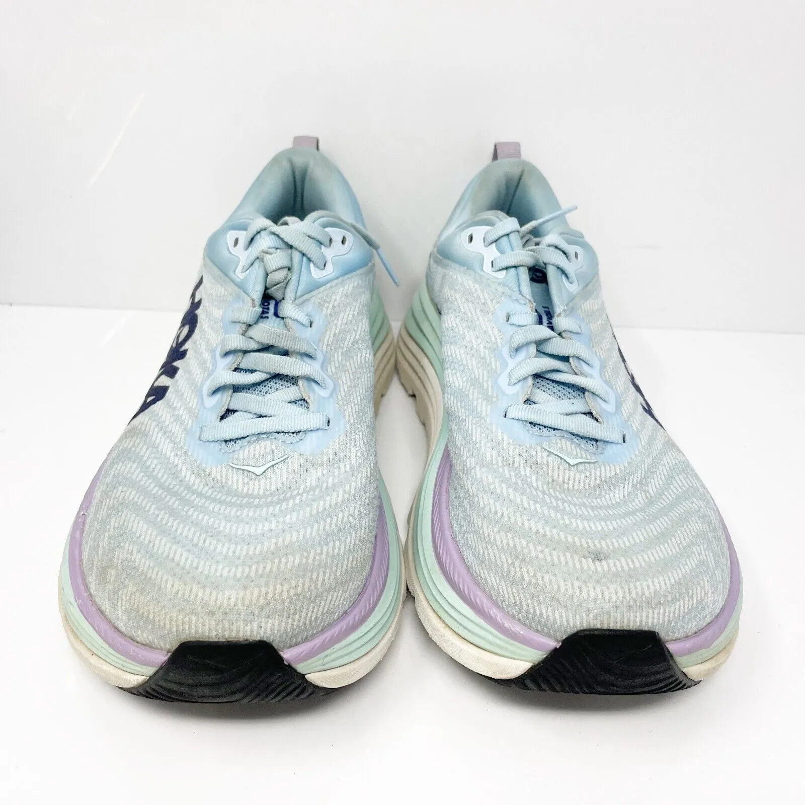 Hoka One One Womens Gaviota 5 1134235 ABSO Blue Running Shoes Sneakers Sz 9.5 B