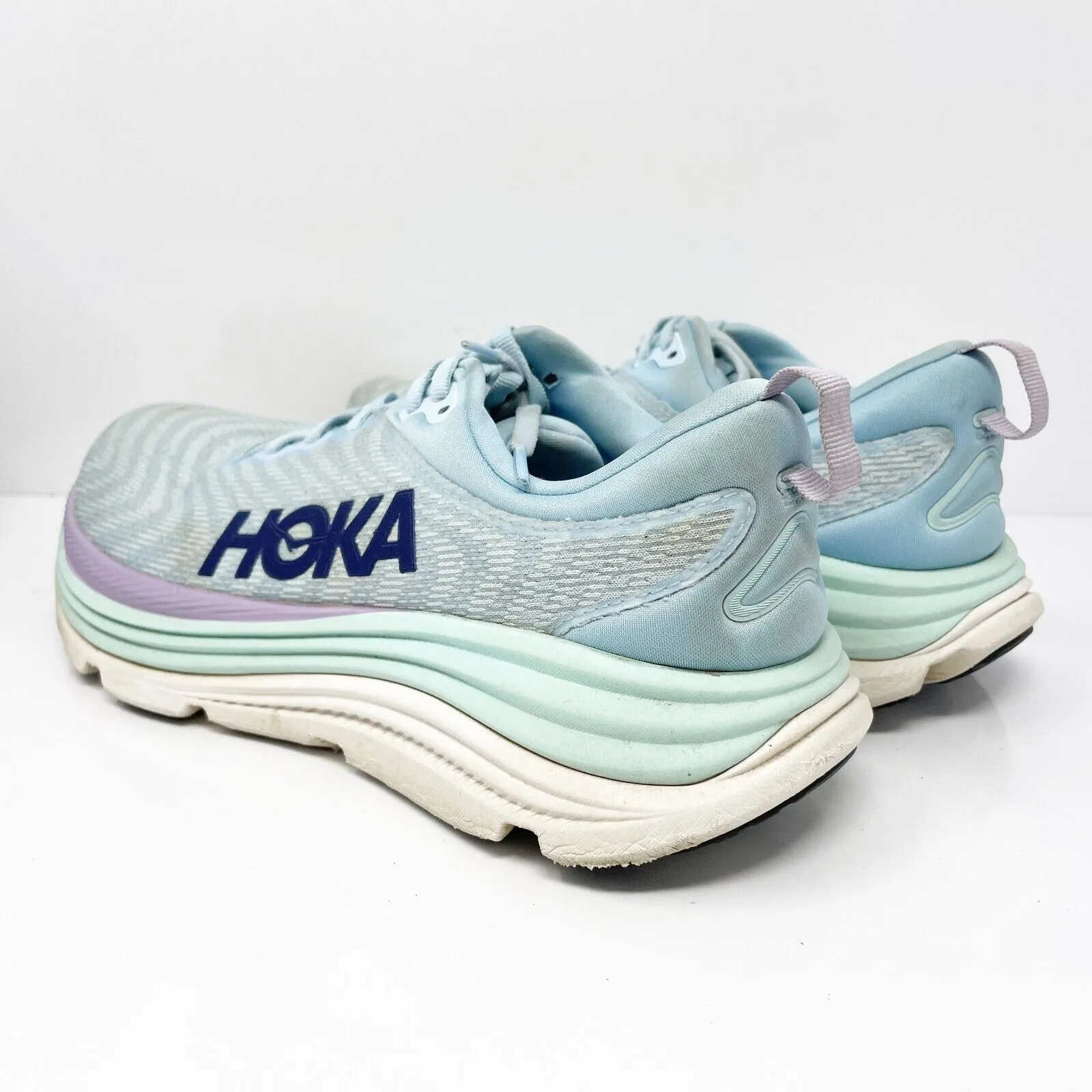 Hoka One One Womens Gaviota 5 1134235 ABSO Blue Running Shoes Sneakers Sz 9.5 B