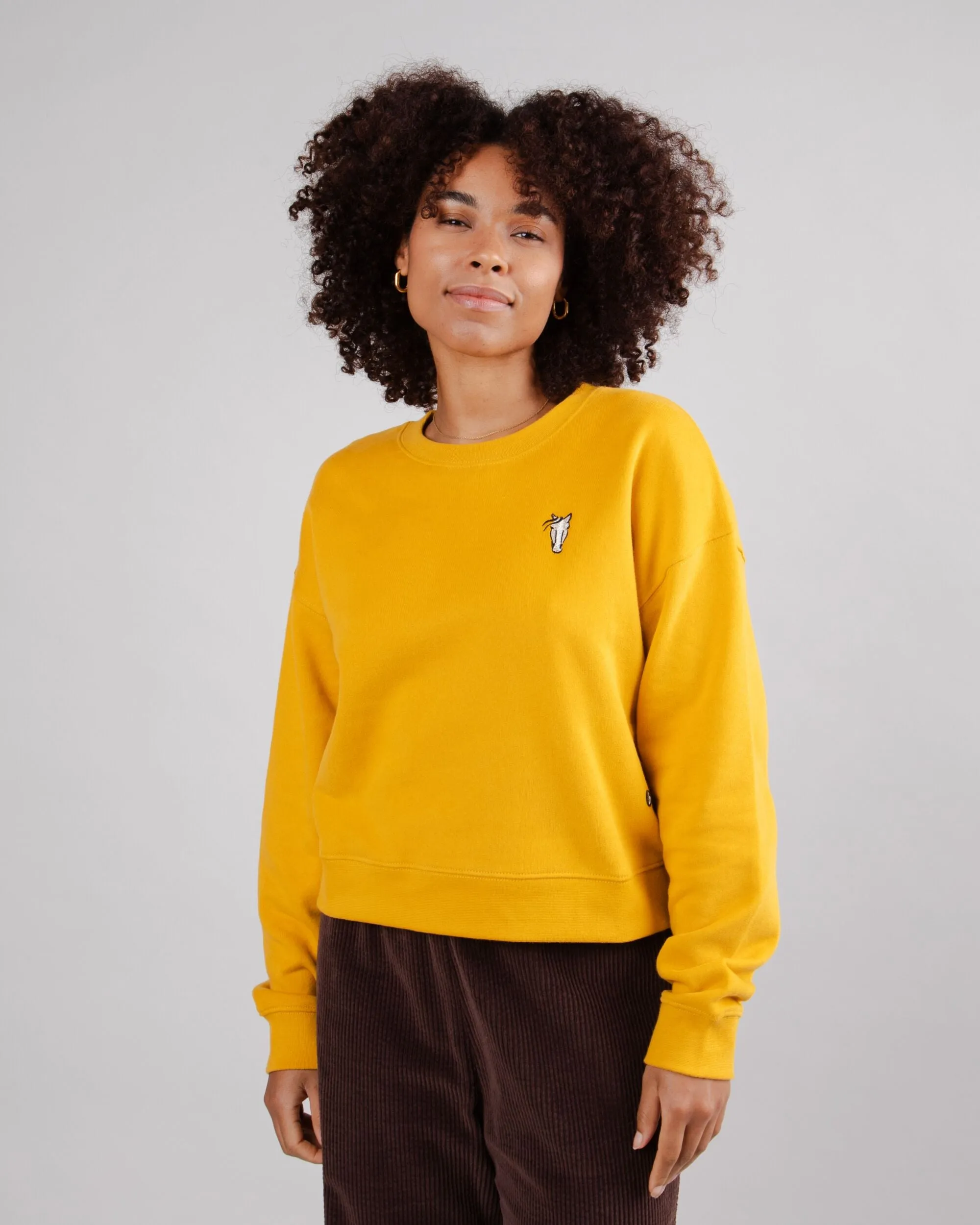 Horse Sweatshirt Mustard