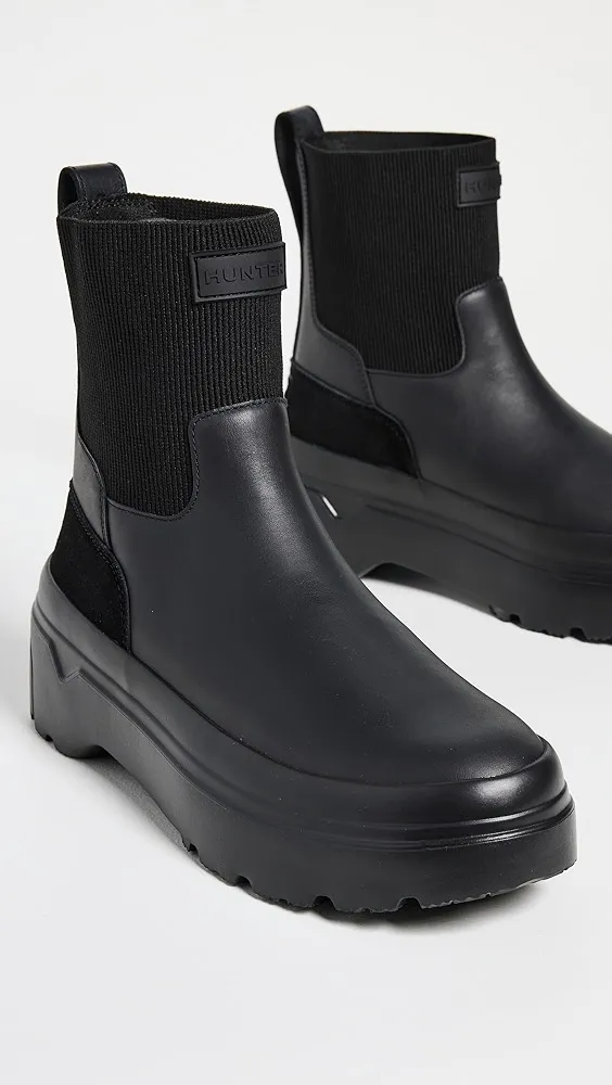 Explorer Chelsea Flatform Boots by Hunter Boots