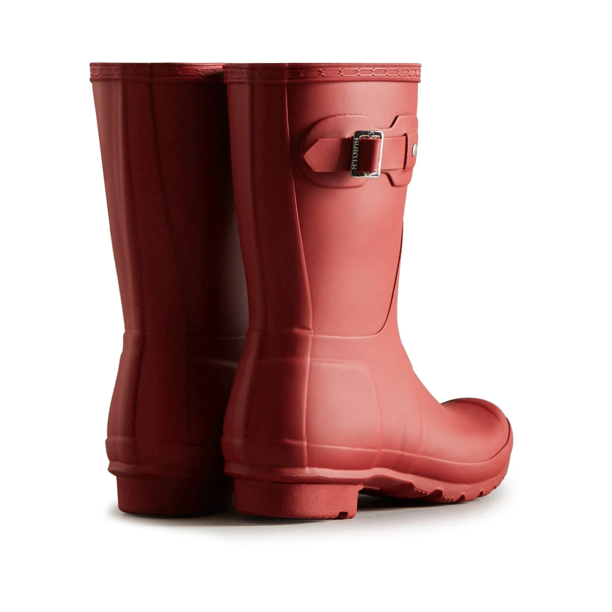 Hunter Original Short Womens Wellington Boots - Red