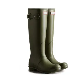 Hunter Original Tall Wellington Boots Womens - Dark Olive