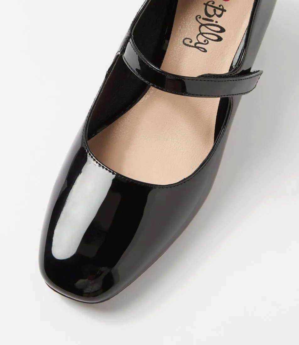 I LOVE BILLY Emery Black Patent Pu Heels