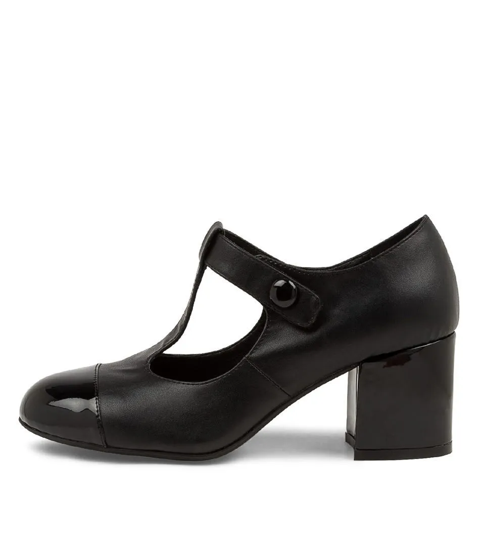 I LOVE BILLY Nastaya Black Patent Synthetic Heels