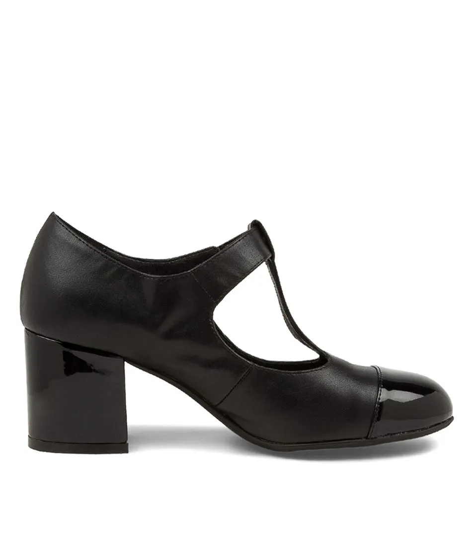 I LOVE BILLY Nastaya Black Patent Synthetic Heels