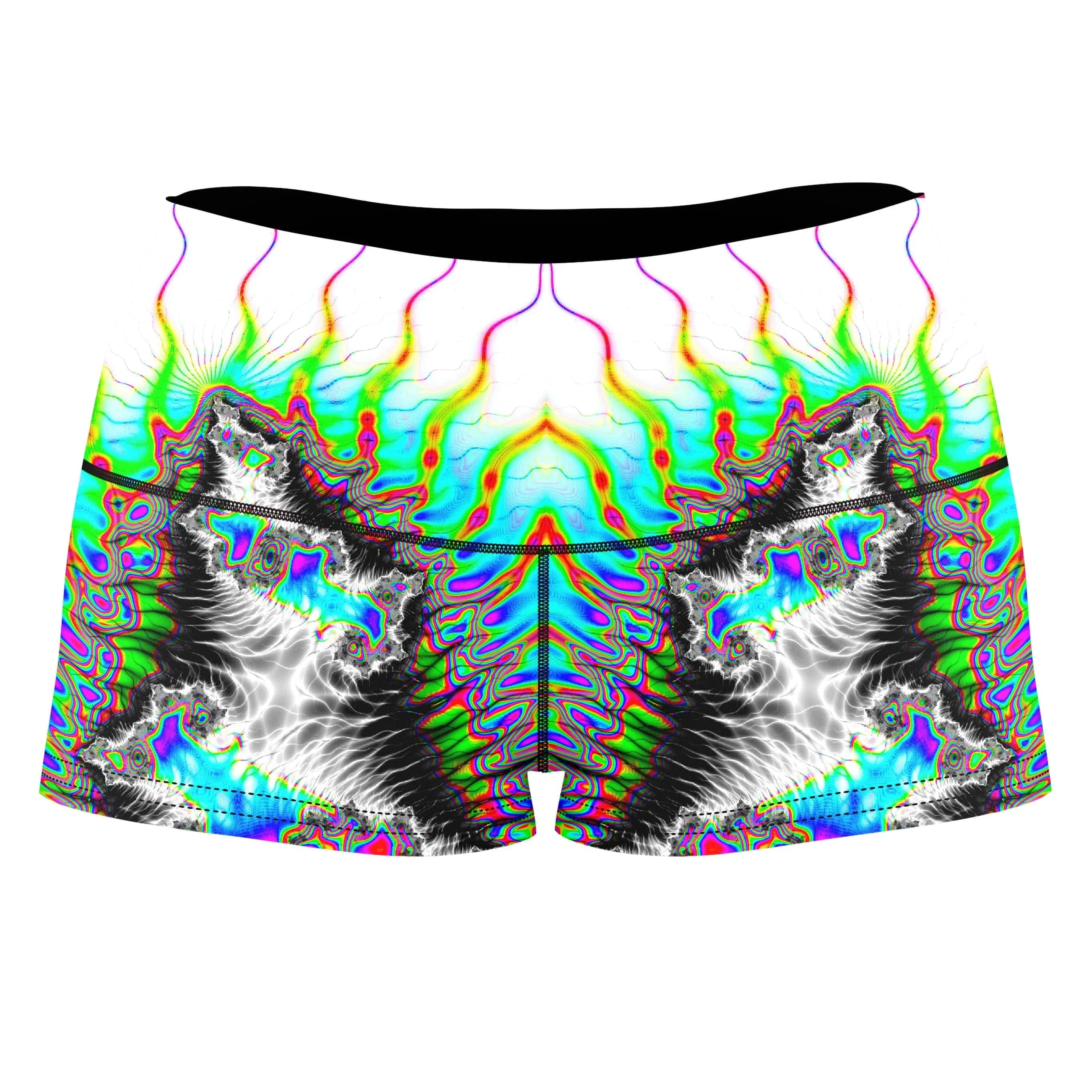 Insectoid Entity High-Waisted Women's Shorts