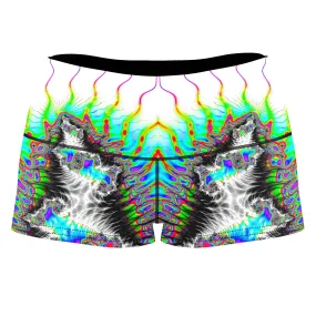 Insectoid Entity High-Waisted Women's Shorts