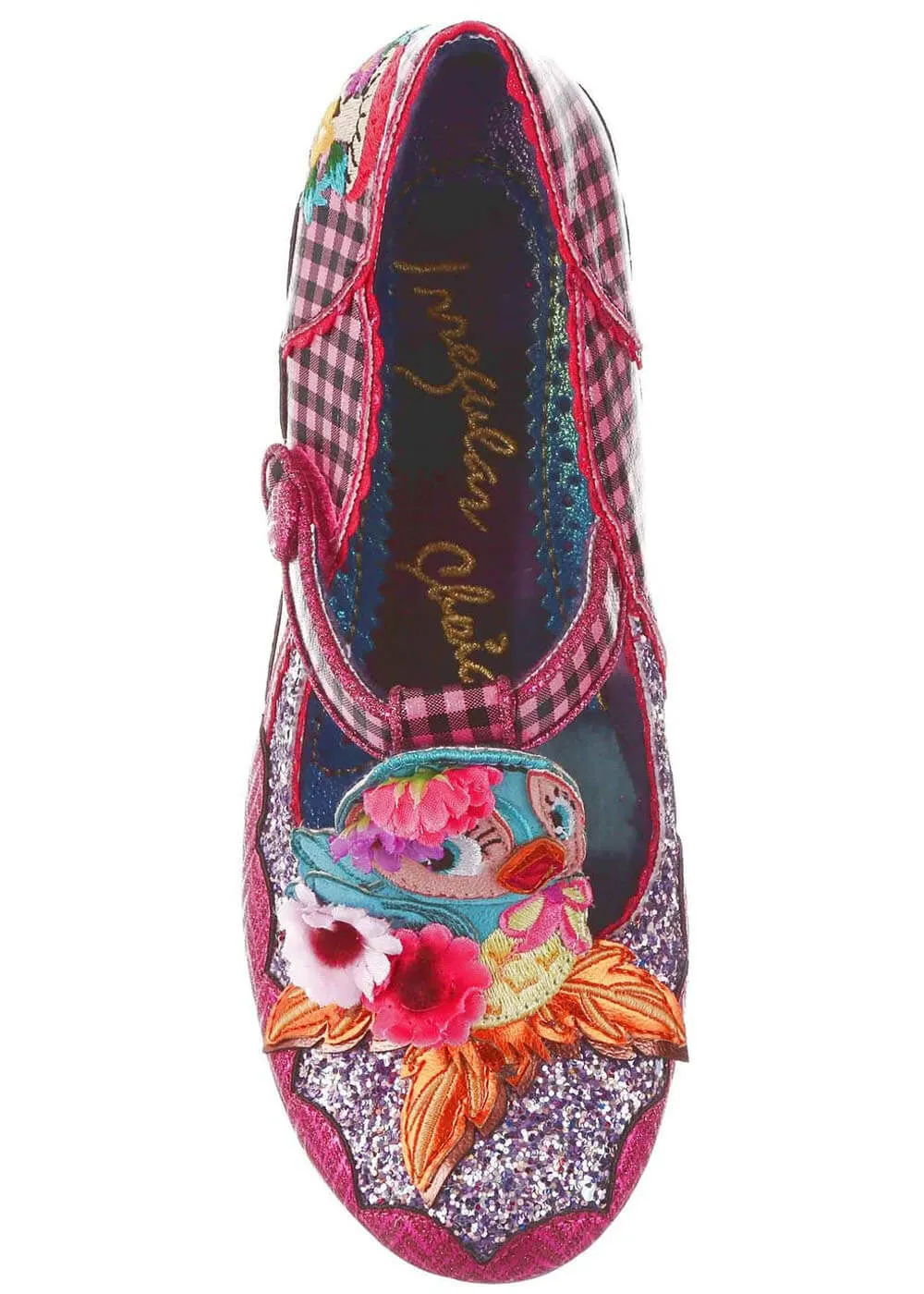 Pink Birdie Date Pumps by Irregular Choice.