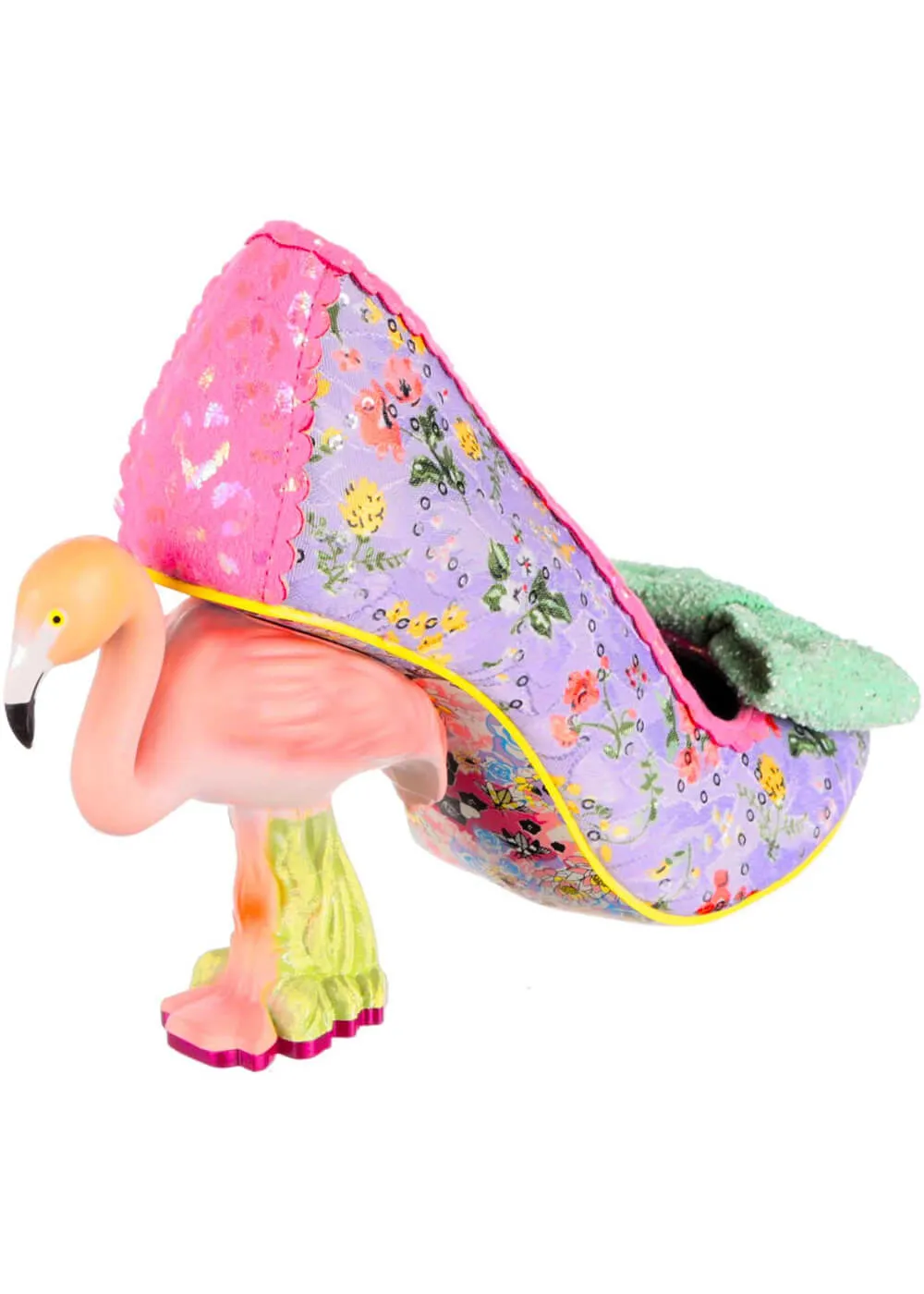 Irregular Choice Blushing Bird Flamingo 70's Pumps Purple