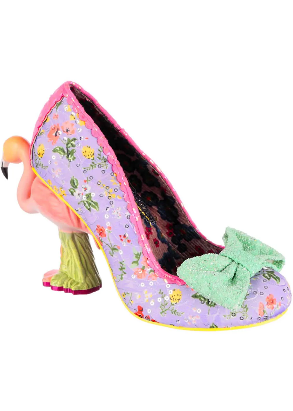 Irregular Choice Blushing Bird Flamingo 70's Pumps Purple