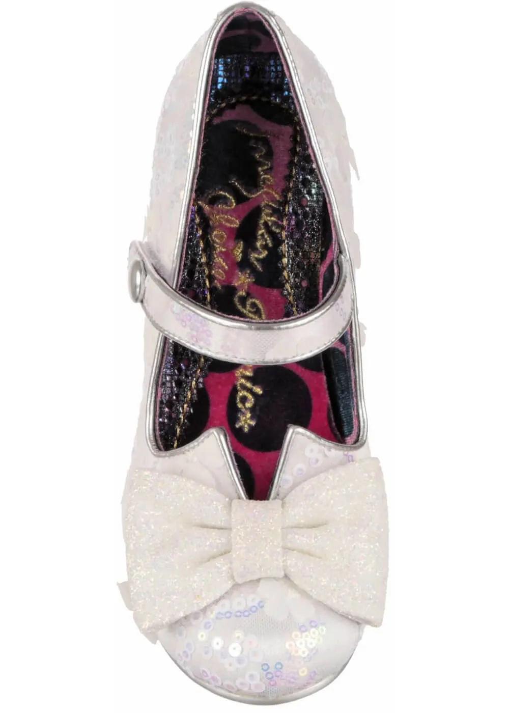 Irregular Choice Piccolo Sequins 50's Pumps Ivory