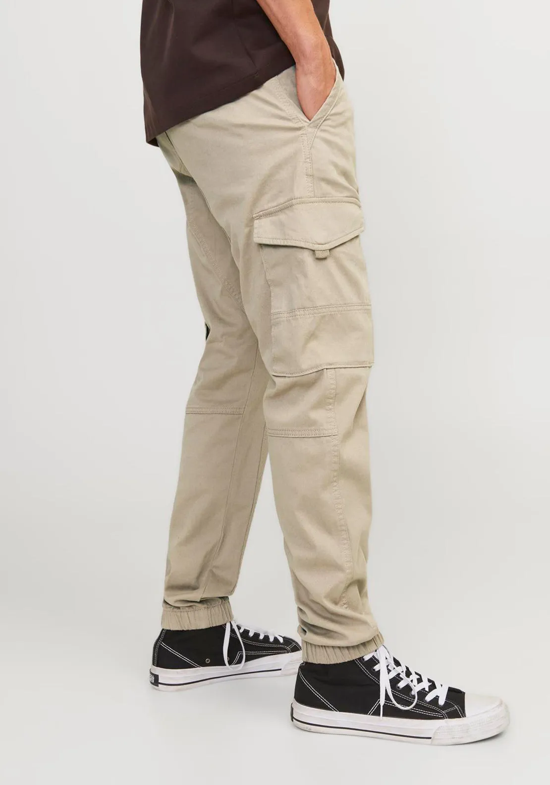 Jack & Jones Paul Cargo Trousers, Beige